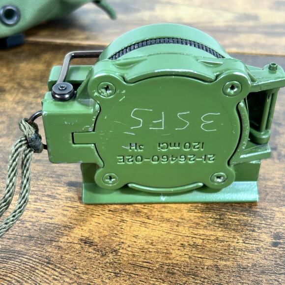 USGI Cammenga Model 3H Compass ODG + Pouch Military Issue - Picture 7 of 14